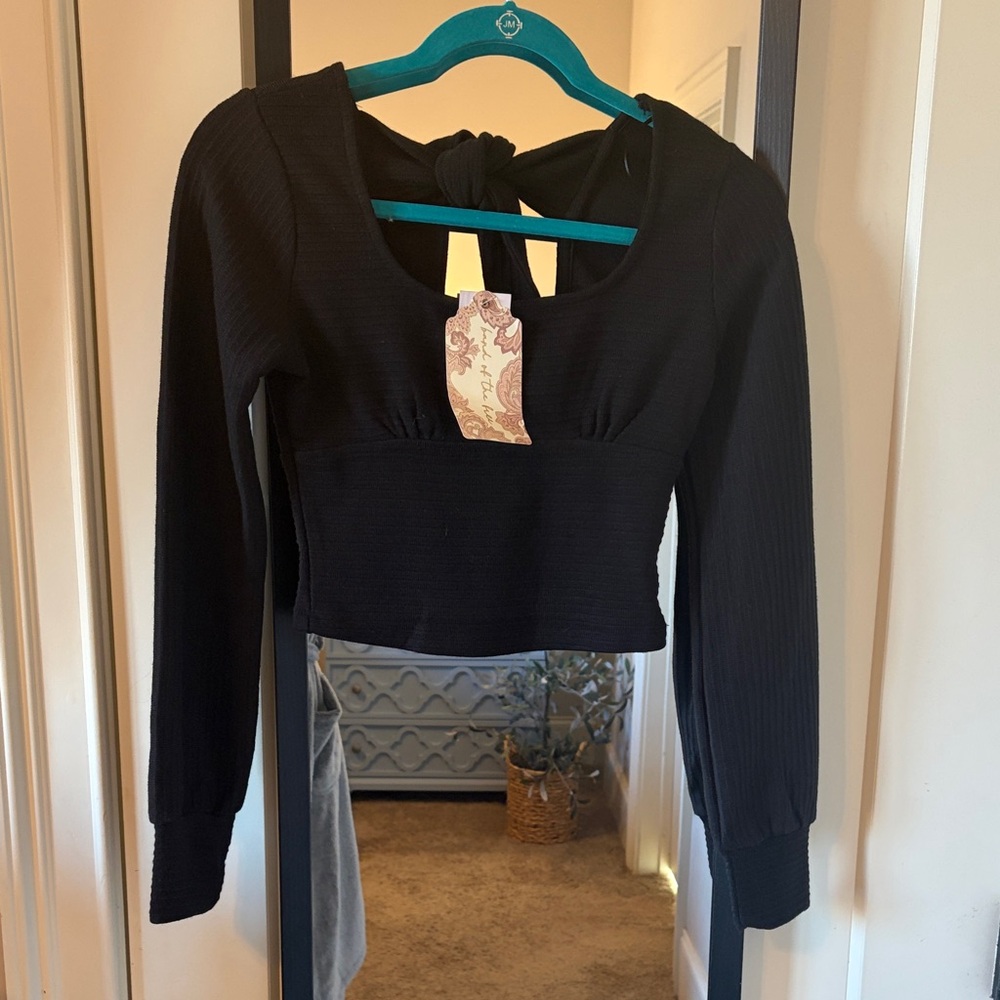 Band of the free Black Long Sleeve Women's Top xs